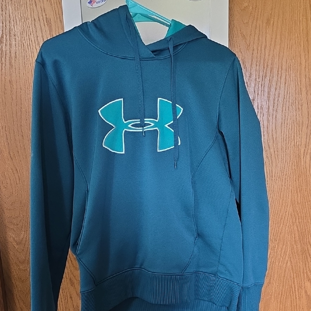 Under Armour Teal Blue Hoodie with Logo